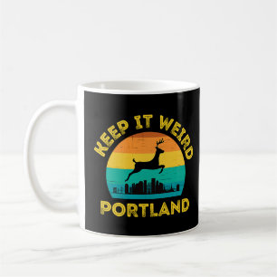 Vintage Keep it Weird Portland Oregon Coffee Mug