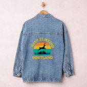 Vintage Keep it Weird Portland Oregon  Denim Jacket (Hangar)