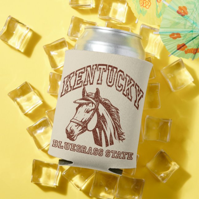 Vintage Kentucky Can Cooler (In Situ Summer)