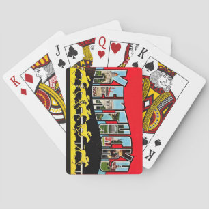 Vintage  Kentucky Greetings Playing Cards