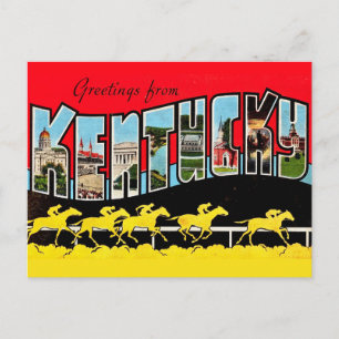 Vintage Kentucky Greetings Postcard