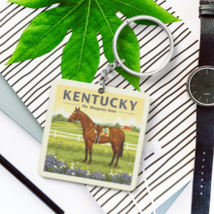 Vintage Kentucky Key Ring