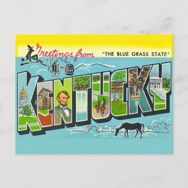 Vintage Kentucky Postcard (Front)