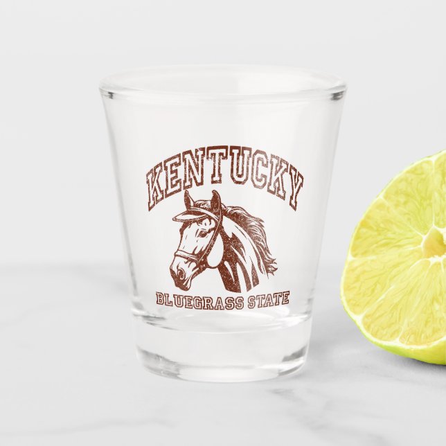 Vintage Kentucky Shot Glass (Front)