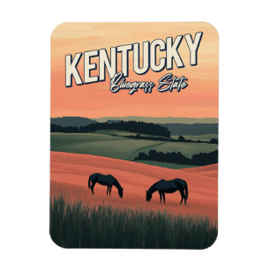 Vintage Kentucky Travel Magnet
