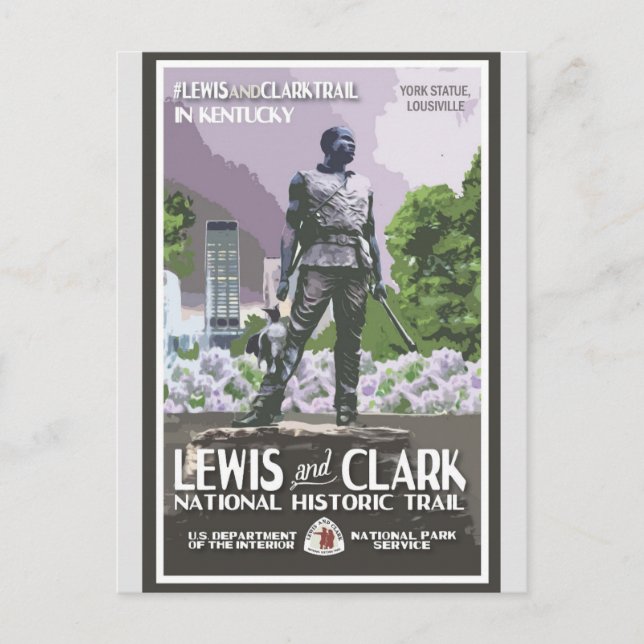 Vintage Kentucky York Statue Travel Postcard (Front)