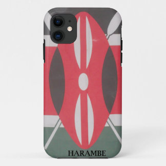 Vintage Kenya Flag Harambe Design iPhone 11 Case