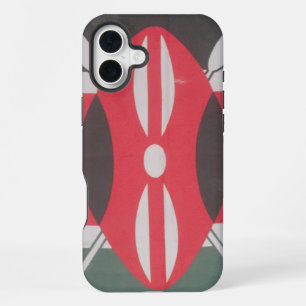 Vintage Kenya Flag Harambe Design iPhone 16 Plus Case