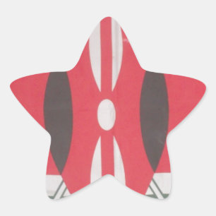 Vintage Kenya Flag Harambe Design Star Sticker