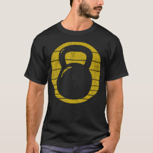 Vintage Kettlebell Funny Fitness Gym Workout Gift T-Shirt