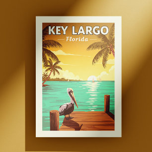 Vintage Key Largo Florida Postcard