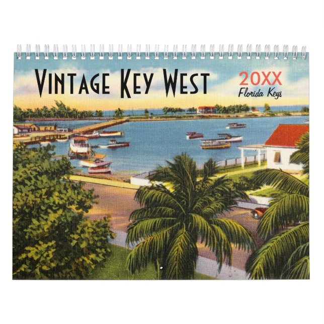 Vintage Key West Florida Calendar (Cover)