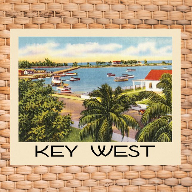 Vintage Key West Florida Harbour Poster (Creator Uploaded)