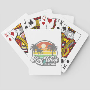 Vintage Key West Florida Keys Retro 70's Beach Vac Playing Cards