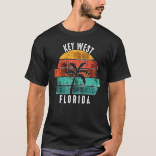 Vintage Key West Florida Keys Retro Vacation Sunse T-Shirt