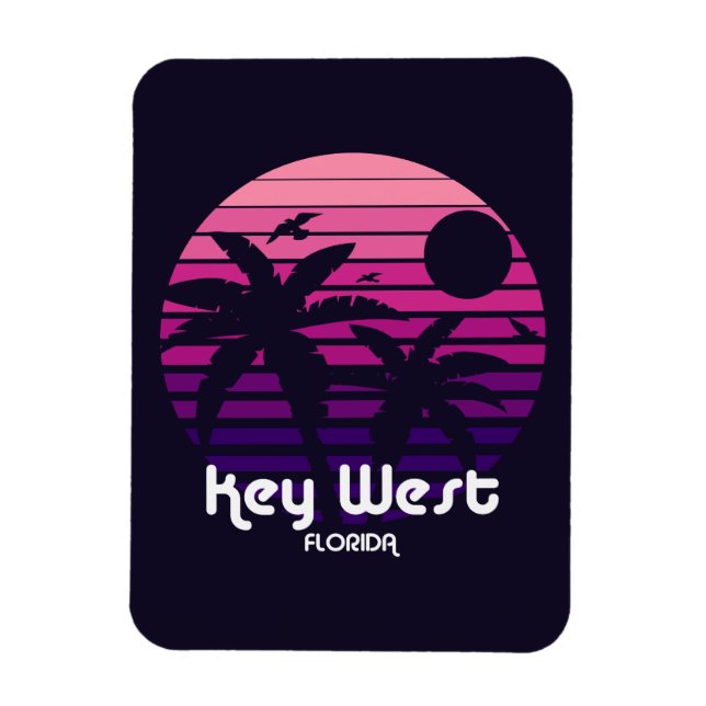 Vintage Key West Florida Magnet (Vertical)