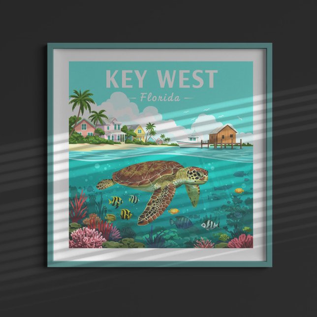 Vintage Key West Florida Poster (Creator Uploaded)