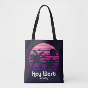 Vintage Key West Florida Tote Bag