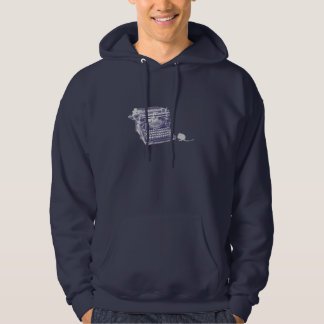 Vintage keyboard and mouse hoodie
