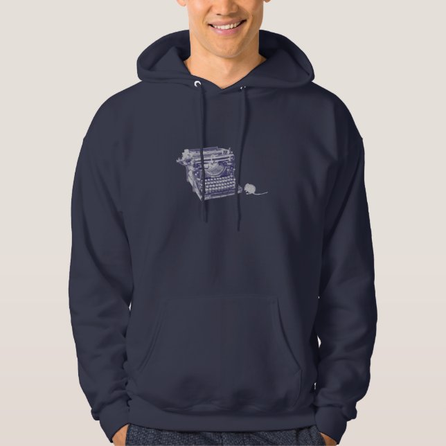 Vintage keyboard and mouse hoodie (Front)