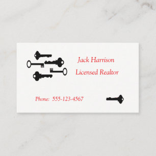 Vintage Keys Business Card