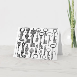 Vintage Keys Card