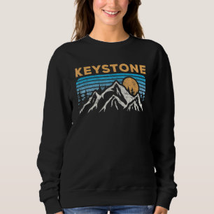 Vintage Keystone Colorado Retro Mountain Ski Souve Sweatshirt