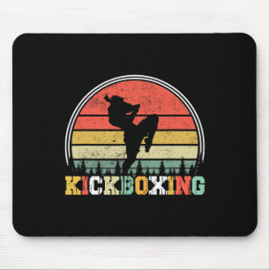 Vintage Kickboxer Fighter Kickboxing Mma Martial A Mouse Mat