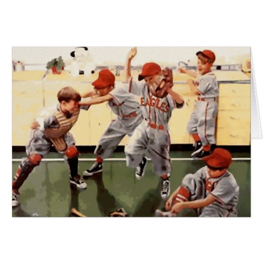 Vintage Kids Baseball Card