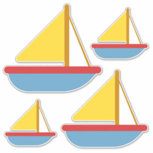 Vintage Kids Toy Sailboats
