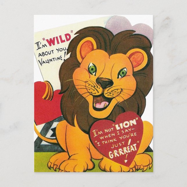 vintage kids valentine postcards (Front)