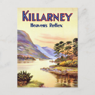 Vintage Killarney Ireland Heaven's Reflex Travel Postcard