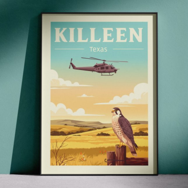 Vintage Killeen Texas Poster (Creator Uploaded)