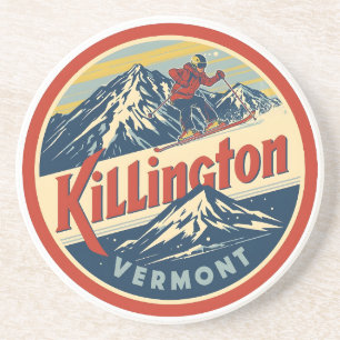 Vintage KILLINGTON Vermont Ski resort mountains Coaster