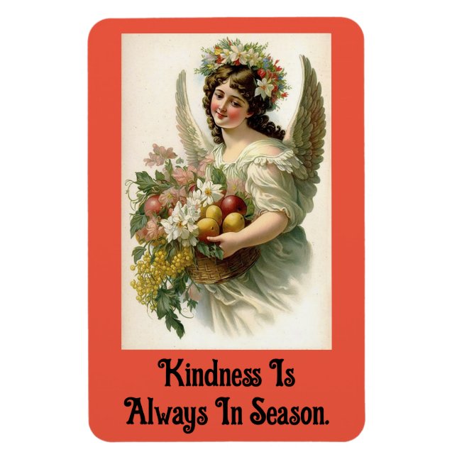 Vintage Kindness Angel Flexible Magnet (Vertical)