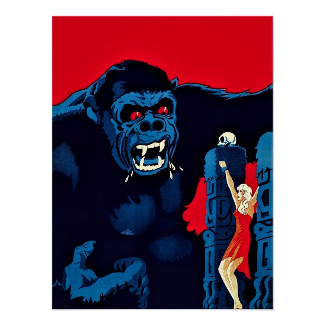 Vintage King Kong Movie Poster (1933) (Front)