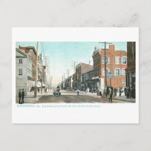 Vintage King Street, Alexandria, Virginia Postcard