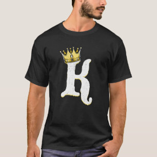Vintage King With Crown Distressed Playing Card Po T-Shirt
