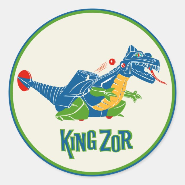 Vintage King Zor Toy Sticker (Front)