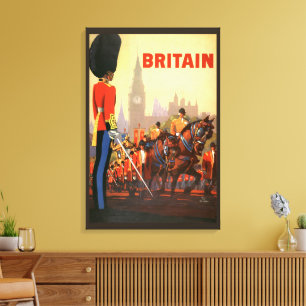 Vintage King's British Royal Guard Great Britain Canvas Print