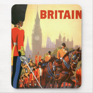 Vintage King's British Royal Guard Great Britain Mouse Mat