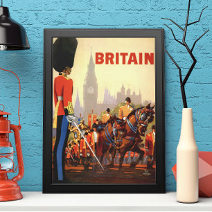 Vintage King's British Royal Guard Great Britain Poster