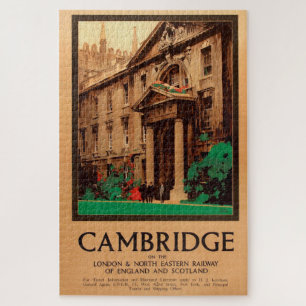 Vintage Kings College Cambridge Fred Taylor Travel Jigsaw Puzzle