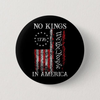 Vintage Kings in America Since 1776 Flag Men Women 6 Cm Round Badge