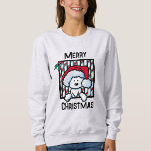 Vintage-KiniArt Westie Dog Christmas  Sweatshirt