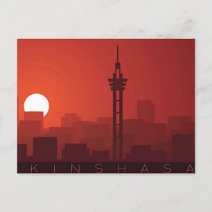 vintage Kinshasa République démocratique du Congo Postcard