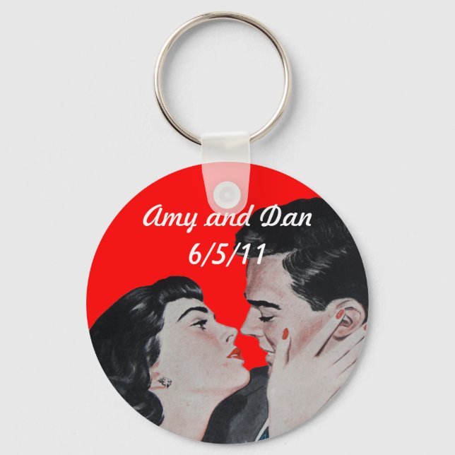 Vintage Kiss Keychain (Front)