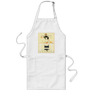 Vintage Kitchen Charm Long Apron