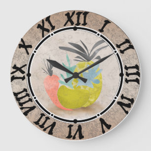 Vintage kitchen clock, kitchen large clock