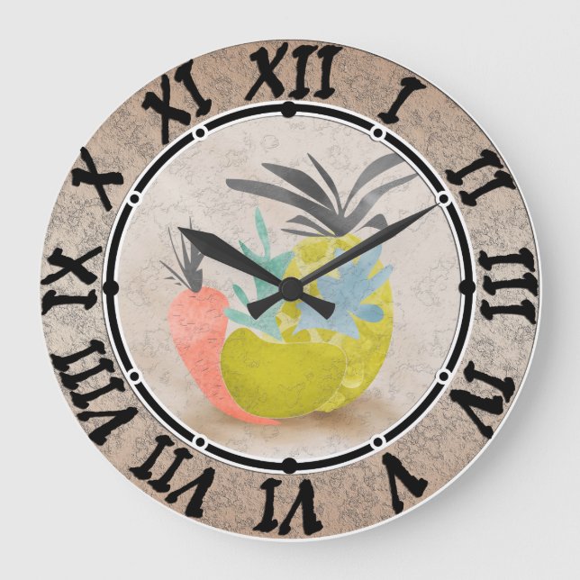 Vintage kitchen clock, kitchen large clock (Front)